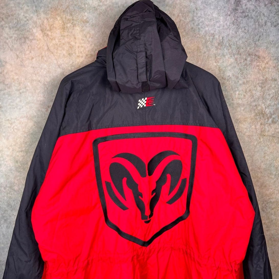 Vintage VTG 90s Dodge Ram Puffer Jacket Mens Sz XL Red Black Logo Size US XL / EU 56 / 4 - 6 Thumbnail