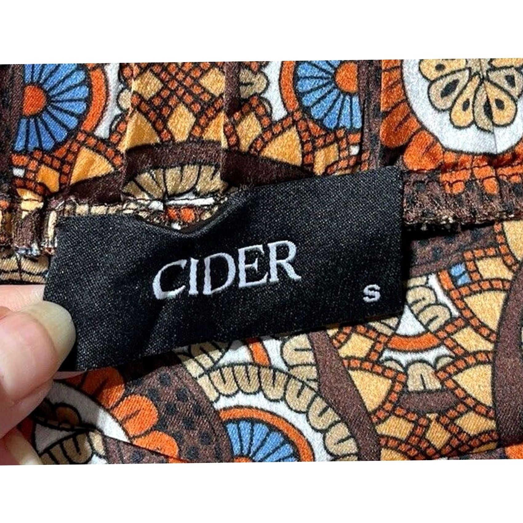 Cider Cider Palazzo Pants Small Hippie Festival Retro Mod 70s Granola Indie Folk Boho Shirt Pants Size 26" / US 2 / IT 38 - 6 Thumbnail