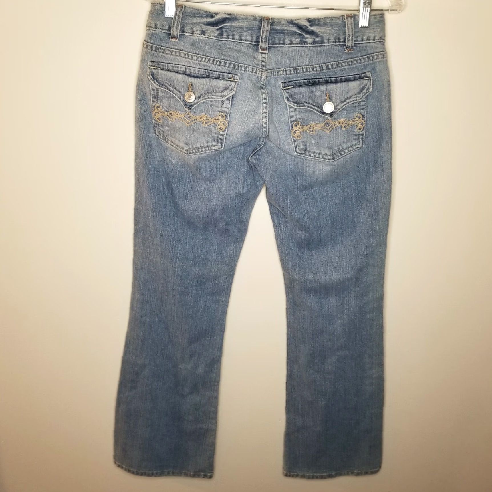 Vintage VINTAGE Aeropostale Kailey Jeans Skinny Flare Women Adult Size 7 32" Waist 30" Inseam Blue Womens Size 28" / US 6 / IT 42 - 4 Thumbnail