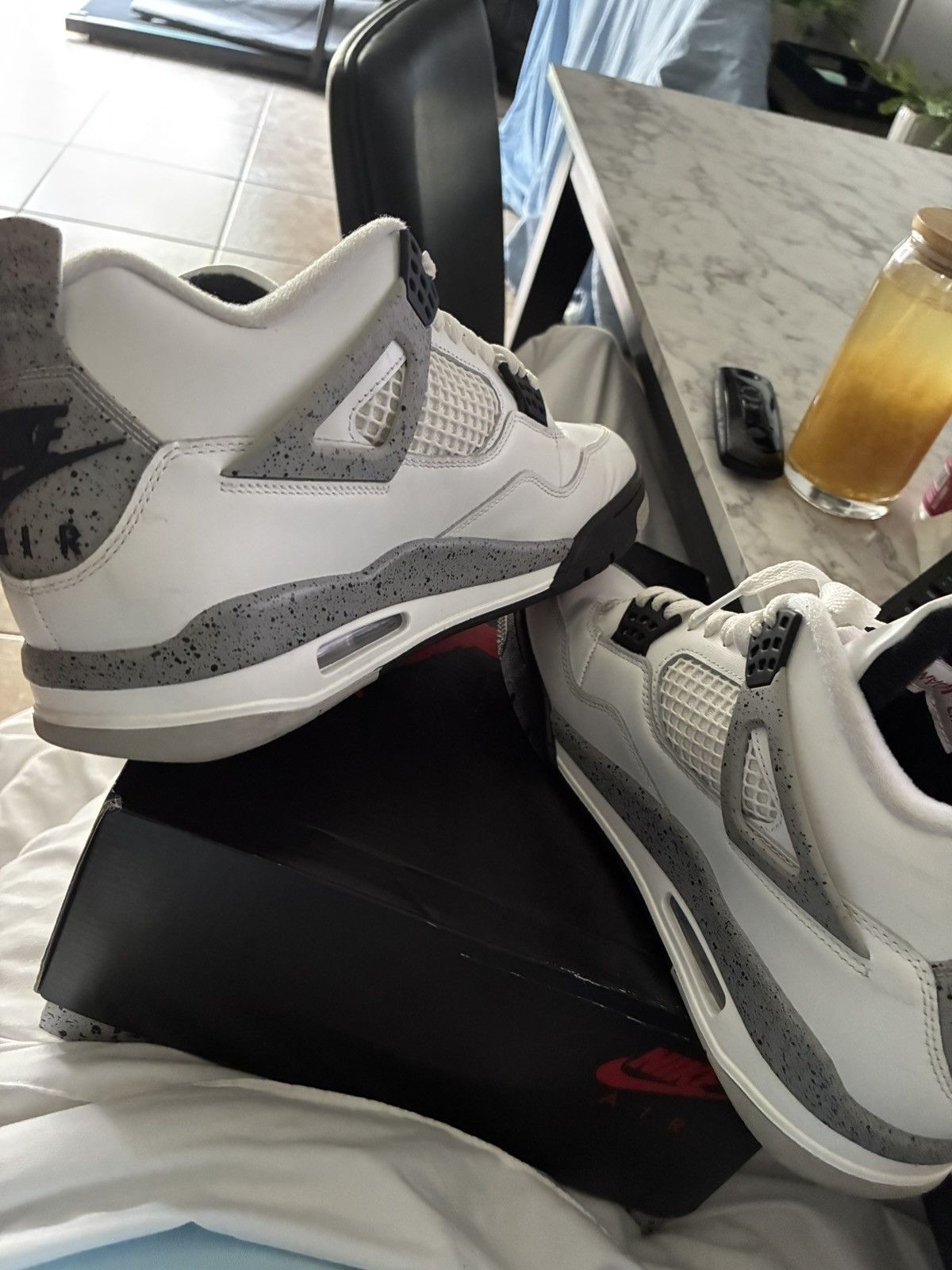 Jordan Brand Air Jordan 4 Retro OG 'White Cement' 2025 Size US 10.5 / EU 43-44 - 1 Thumbnail