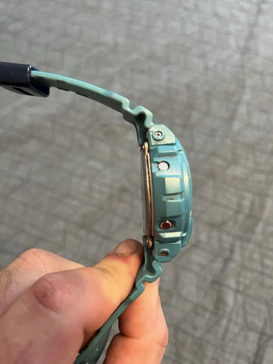 Casio × G Shock Casio G-Shock DW-6900CB-8 Turquoise Blue Rubber Watch Silver Size ONE SIZE - 3 Thumbnail