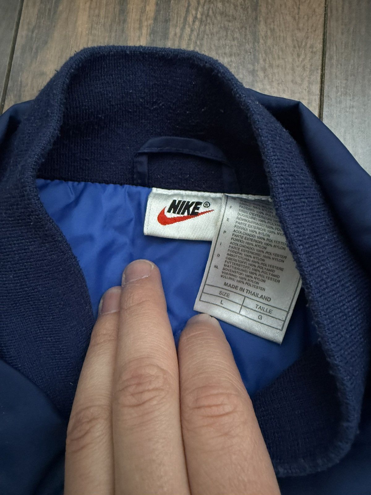 Nike Vintage Nike jacket coach big logo size L Size US L / EU 52-54 / 3 - 4 Thumbnail