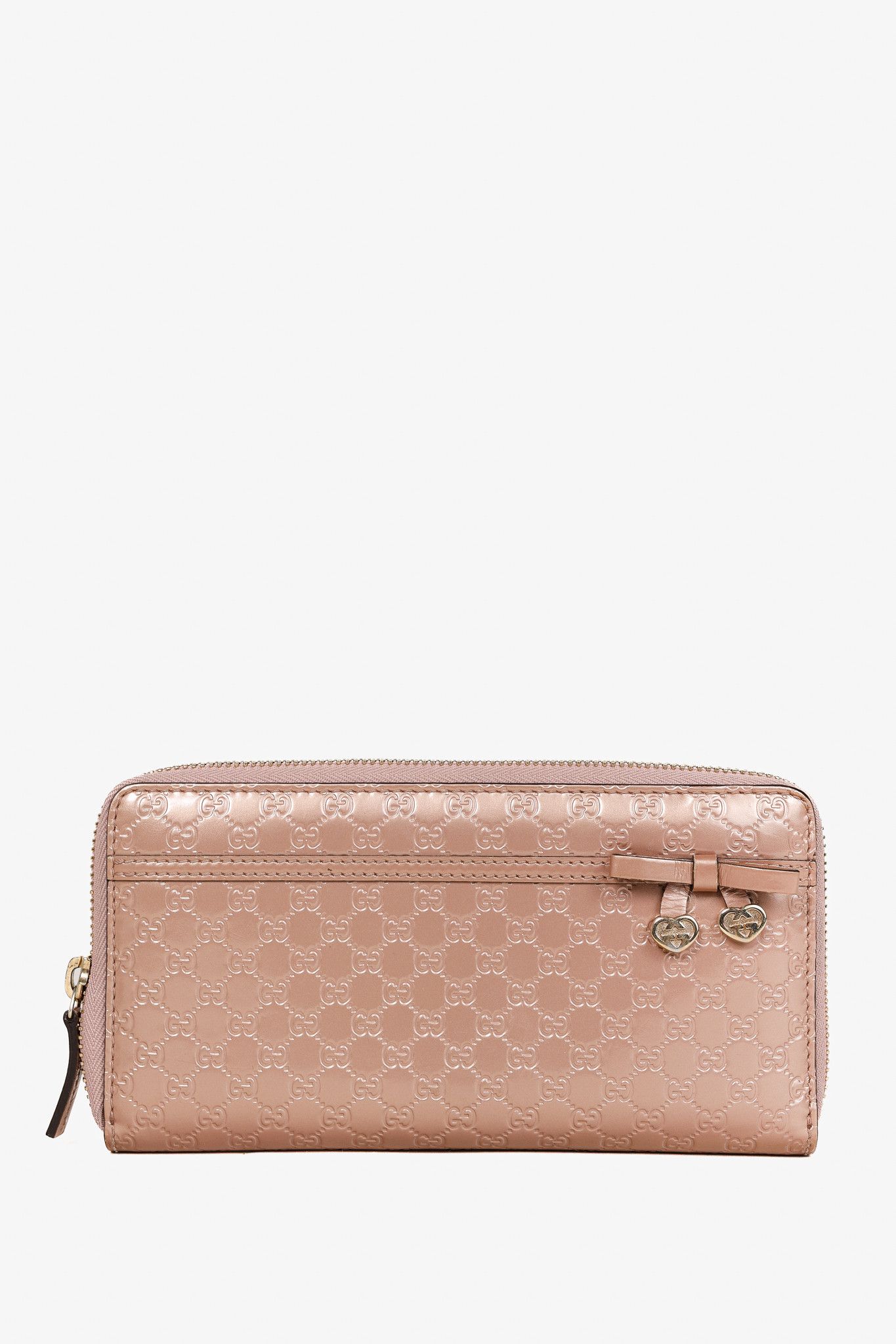 Gucci Gucci Dusty Rose Microguccissima Zip-Around Wallet Size ONE SIZE - 1 Thumbnail