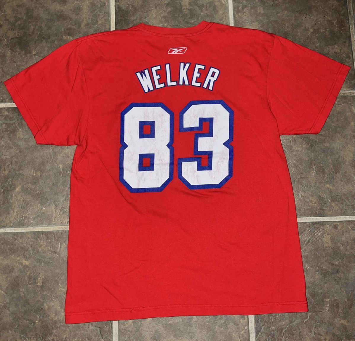 NFL × Reebok × Vintage VINTAGE 2011 WES WELKER T-SHIRT Size US L / EU 52-54 / 3 - 8 Thumbnail