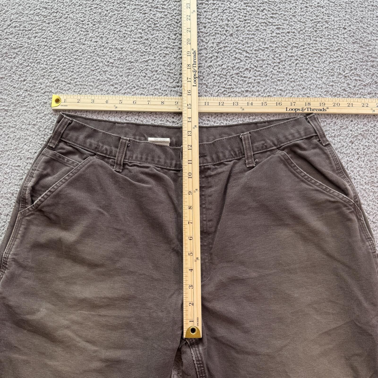 Carhartt Carhartt B11 Dungaree Work Pants Gray 38x32 Distressed Size US 38 / EU 54 - 3 Thumbnail