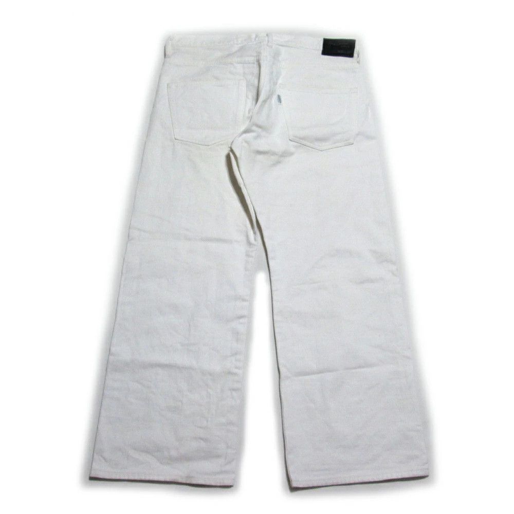Yohji Yamamoto Yohji Yamamoto Pour Homme White Wide Denim Pants Size US 34 / EU 50 - 2 Thumbnail
