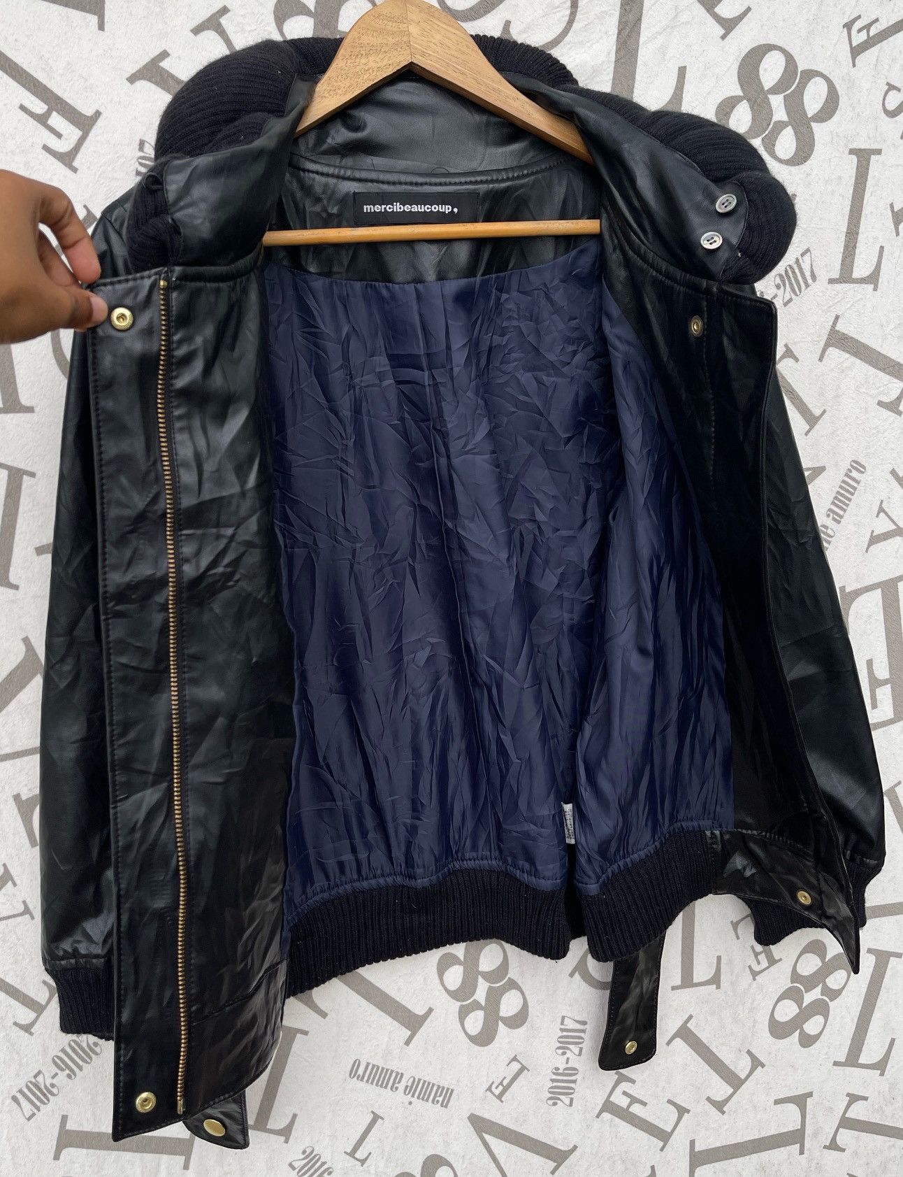 mercibeaucoup Mercibeaucoup by Issey Miyake Pu Leather Bomber Jacket Size M / US 6-8 / IT 42-44 - 19 Thumbnail
