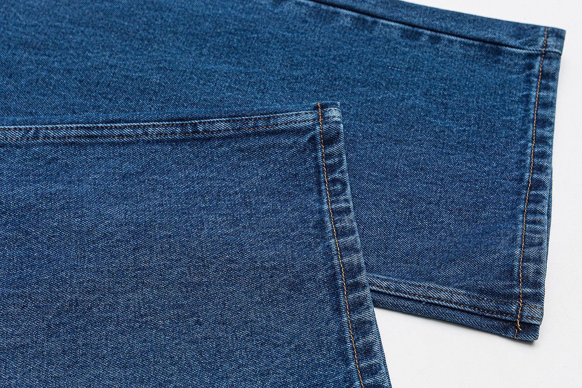 Jean Men's retro straight leg loose casual dark blue jeans Size US 32 / EU 48 - 5 Thumbnail