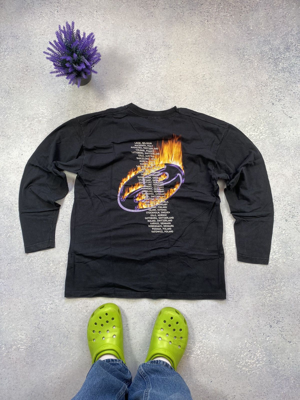 Band Tees Deep Purple Black Men’s Longsleeve T-shirt With Big Logo Size US L / EU 52-54 / 3 - 4 Thumbnail