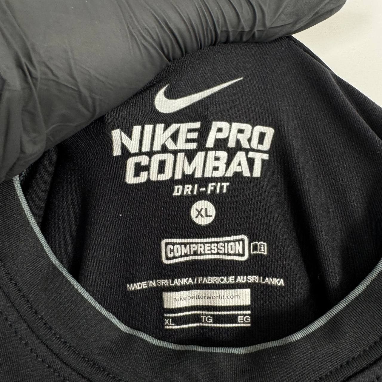 Nike Nike Pro Combat Dri-Fit Compression Shirt Men’s Black XL Size US XL / EU 56 / 4 - 3 Thumbnail