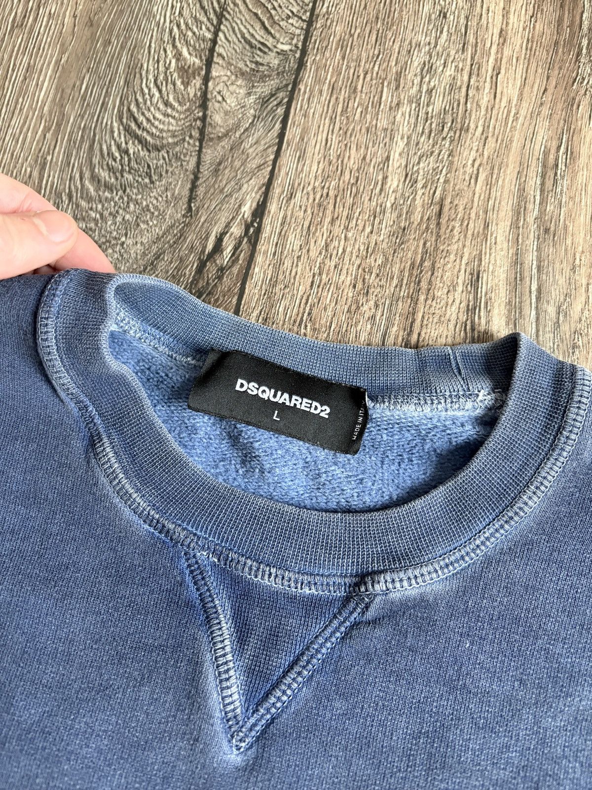 Dsquared2 Dsquared2 'Caten Brothers' Big Logo Garment Dyed Sweatshirt Size US L / EU 52-54 / 3 - 6 Thumbnail