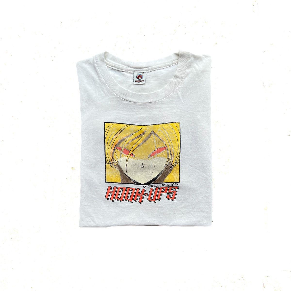 トップス 90s HOOK UPS RED EYES XL Hook-Ups × Vintage Hook-Ups Red Eyes Vintage Tee Shirt 1995