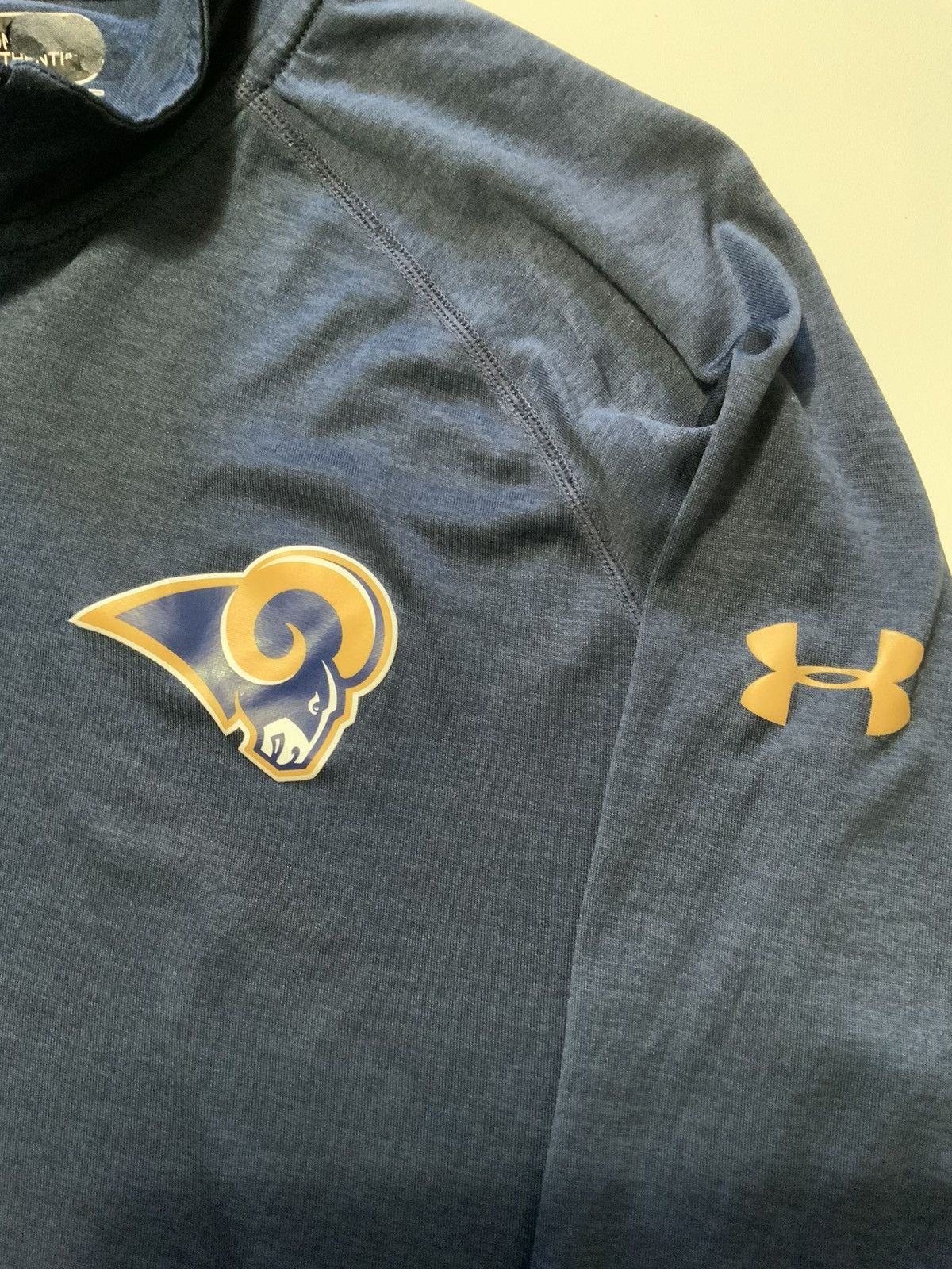 NFL × Under Armour St Louis Rams Los Angeles Combine 1/4 Zip Pullover Size US M / EU 48-50 / 2 - 6 Thumbnail