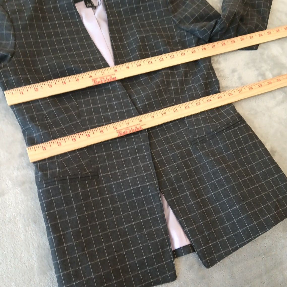 Banana Republic Banana Republic Blazer Womens Size 2 Gray Plaid Long Sleeve One-Button Lined Notch Lapel Jacket Dress Pant Suit Women Modern Size XS / US 0-2 / IT 36-38 - 5 Thumbnail