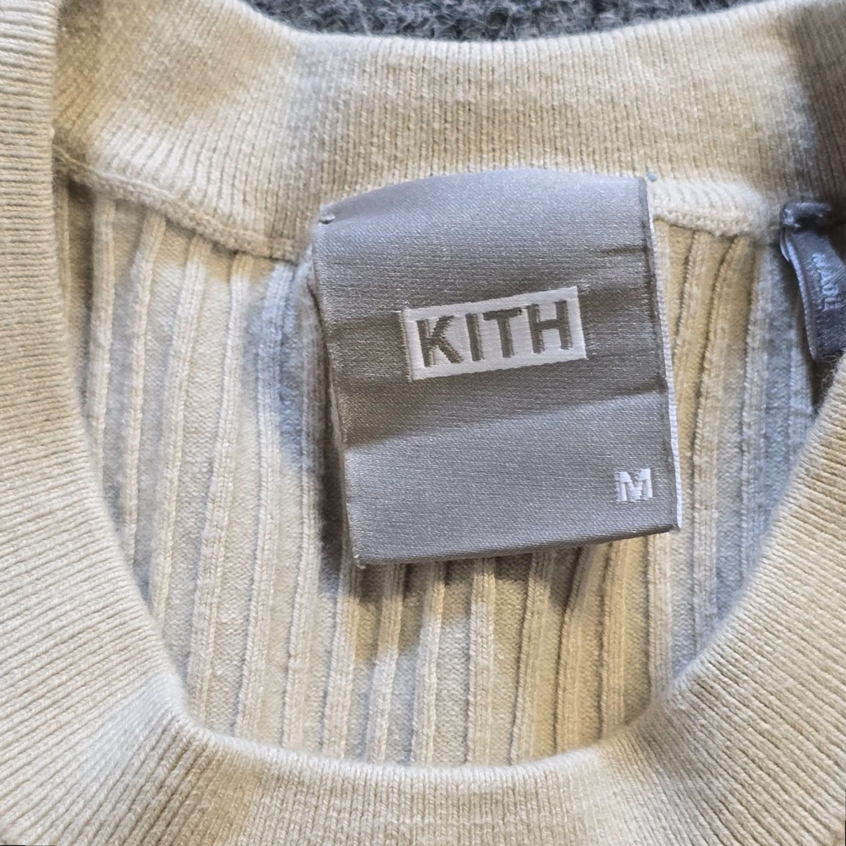 Kith Kith Top Womens Medium Beige Essentials Sport Tank Cropped Ribbed Knit Cotton Sleeveless Round Neck Pullover Casual Size M / US 6-8 / IT 42-44 - 3 Thumbnail