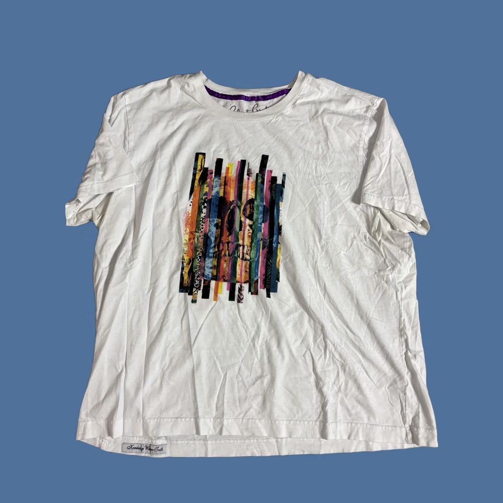 Robert Graham Robert Graham Shirt Mens 2XL White Multicolor Skull Graphic Tee T-Shirt Art Size US XXL / EU 58 / 5 - 1 Thumbnail