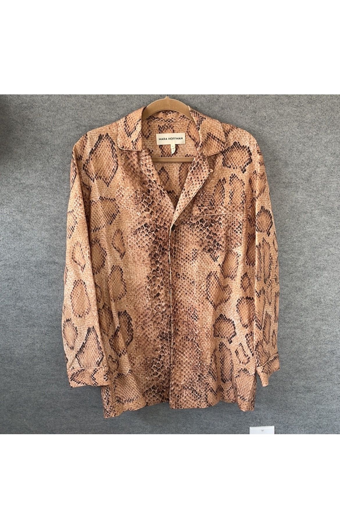 Mara Hoffman Printed snakeskin shirt jacket size xs Size XS / US 0-2 / IT 36-38 - 5 Thumbnail