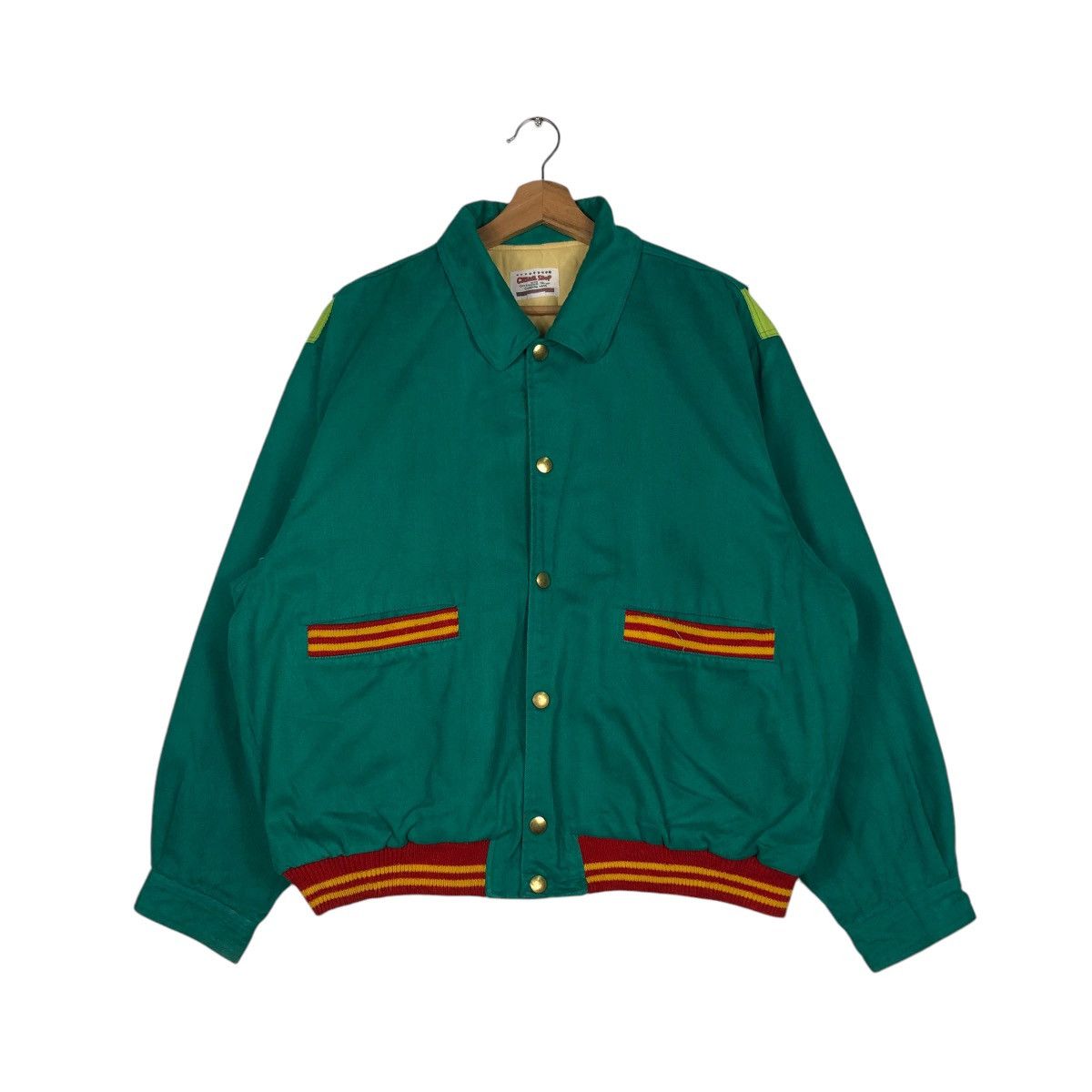 Japanese Brand 📌VINTAGE BOMBER JACKET JIRO JIRO BIG LOGO SPELL OUT Size US L / EU 52-54 / 3 - 2 Thumbnail