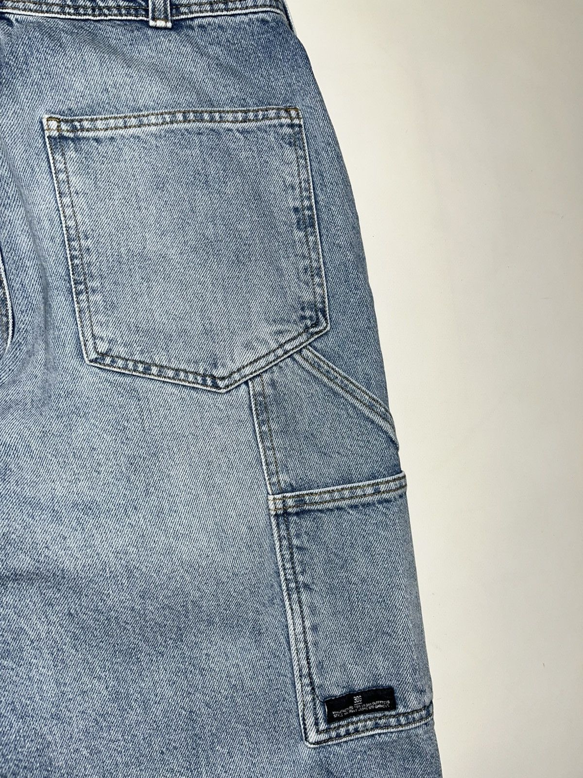 Vintage Vintage Workwear Carpenter Blue Washed Baggy Jeans Size US 32 / EU 48 - 6 Thumbnail