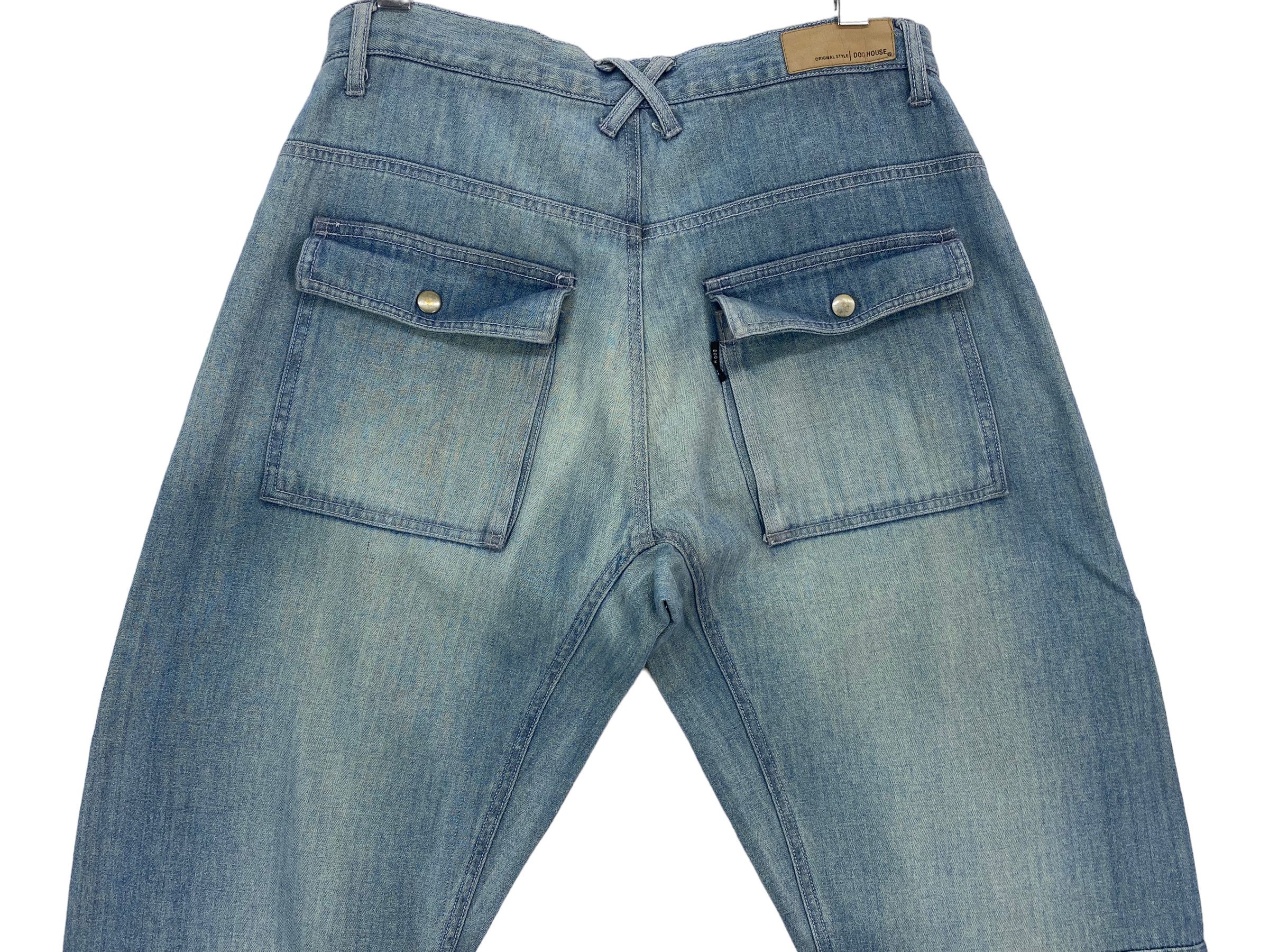 Japanese Brand DH62 Baggy Jeans Light Wash Jeans Size US 33 - 5 Thumbnail
