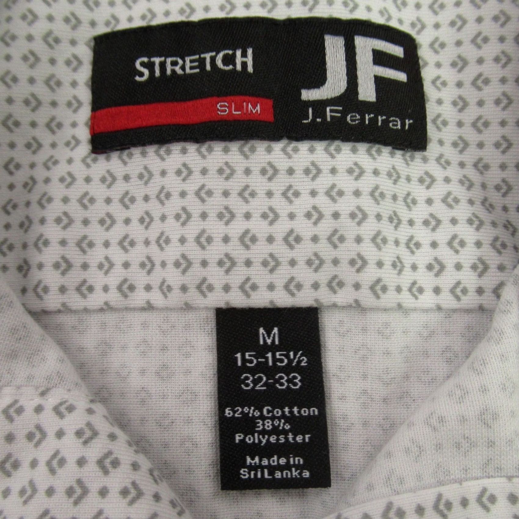 Vintage J. Ferrar Shirt Mens M Long Sleeve Slim Fit Button Front Stretch Casual Size US M / EU 48-50 / 2 - 4 Thumbnail