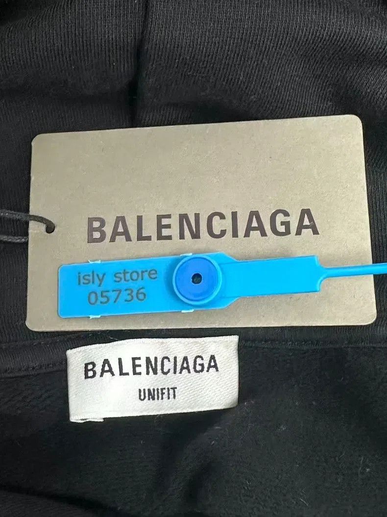 Balenciaga Balenciaga Crystal Art Fleece Sweatshirt Black Size US M / EU 48-50 / 2 - 4 Thumbnail