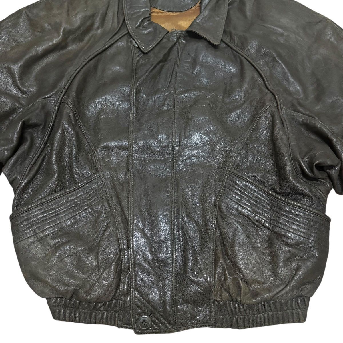 Marc Buchanan × Vintage Marc Buchanan Pelle Pelle Leather Jacke Brown Size US L / EU 52-54 / 3 - 9 Thumbnail