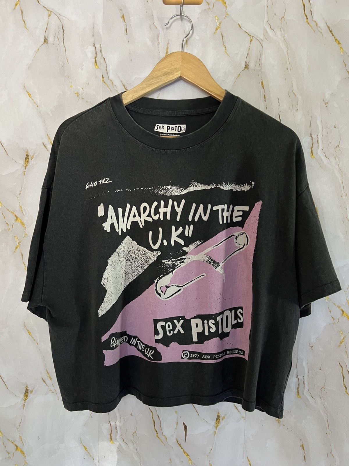 Band Tees SEX PISTOL CROPTOP Size L / US 10 / IT 46 - 1 Thumbnail