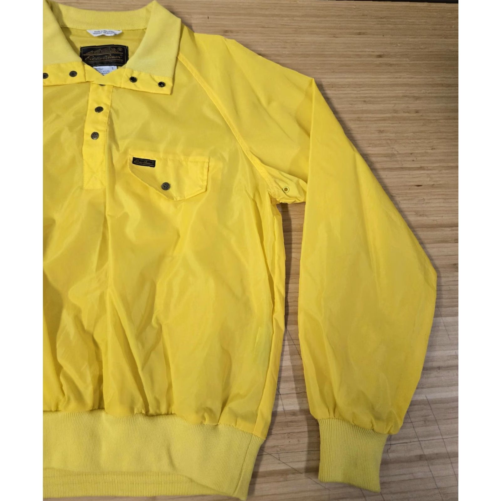 Eddie Bauer VINTAGE Eddie Bauer Jacket Mens L Yellow Nylon Windbreaker 90s Outdoor Pullover Windbreaker Size US L / EU 52-54 / 3 - 2 Thumbnail