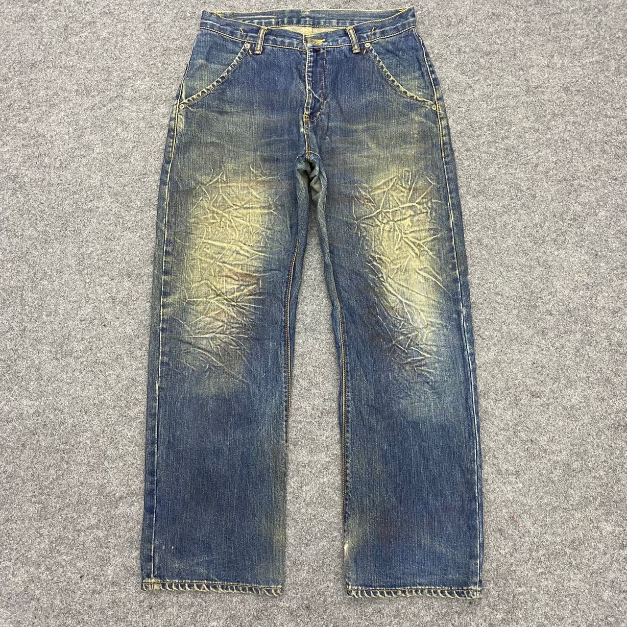 If Six Was Nine 💥Best Offer💥Vintage Bal Distressed Denim Size US 32 / EU 48 - 1 Thumbnail