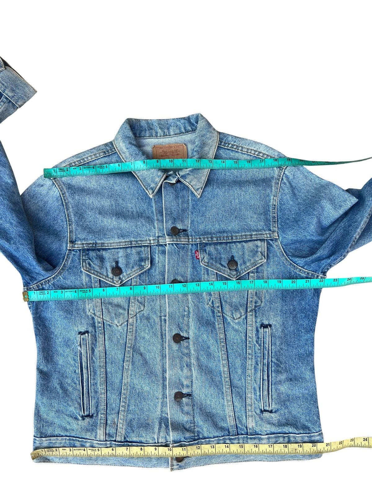 Levi's Vintage 80s Levi’s 70506 Distress Fade Denim Trucker Jacket Size US L / EU 52-54 / 3 - 5 Thumbnail