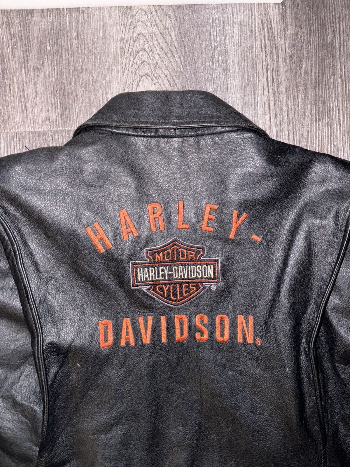 Harley Davidson VINTAGE HARLEY DAVIDSON LEATHER JACKET Size US L / EU 52-54 / 3 - 1 Thumbnail