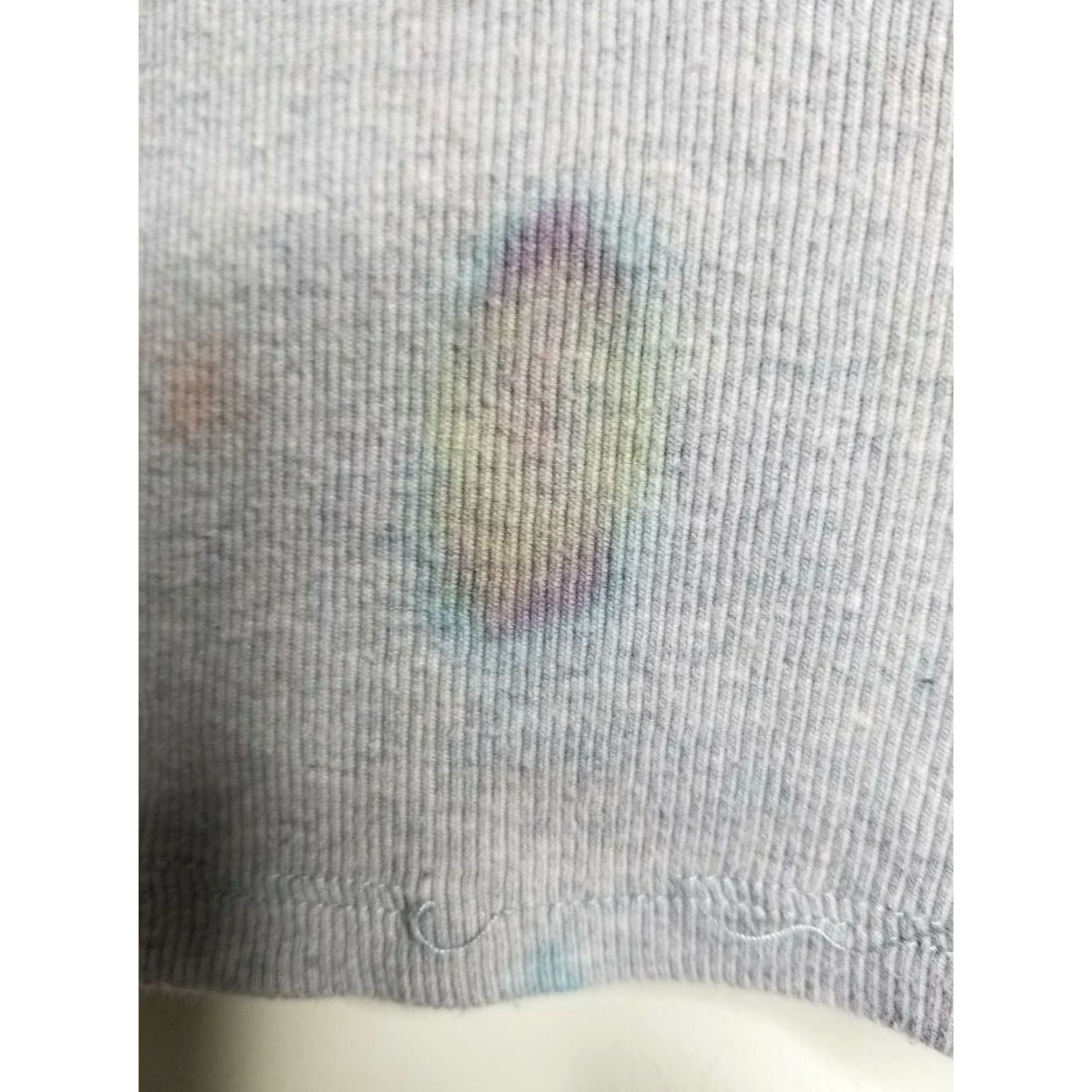 Vintage Womens The Limited Tie Ice Dye Tank T Shirt Gray L Spooky Face Tank Top Size L / US 10 / IT 46 - 4 Thumbnail