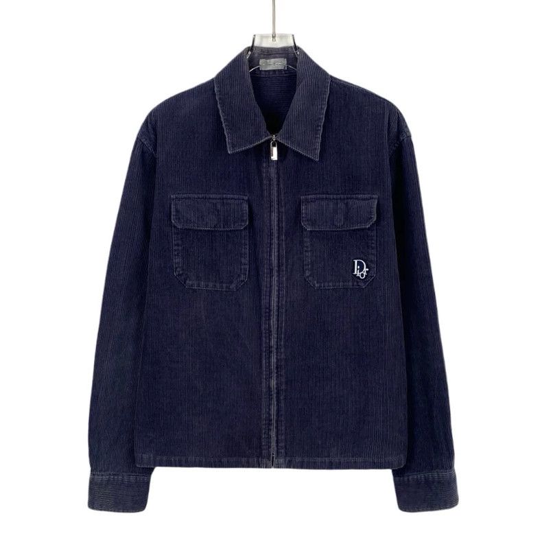 Dior DiorPurple lapel cotton zipper corduroy jacket Size US S / EU 44-46 / 1 - 1 Thumbnail