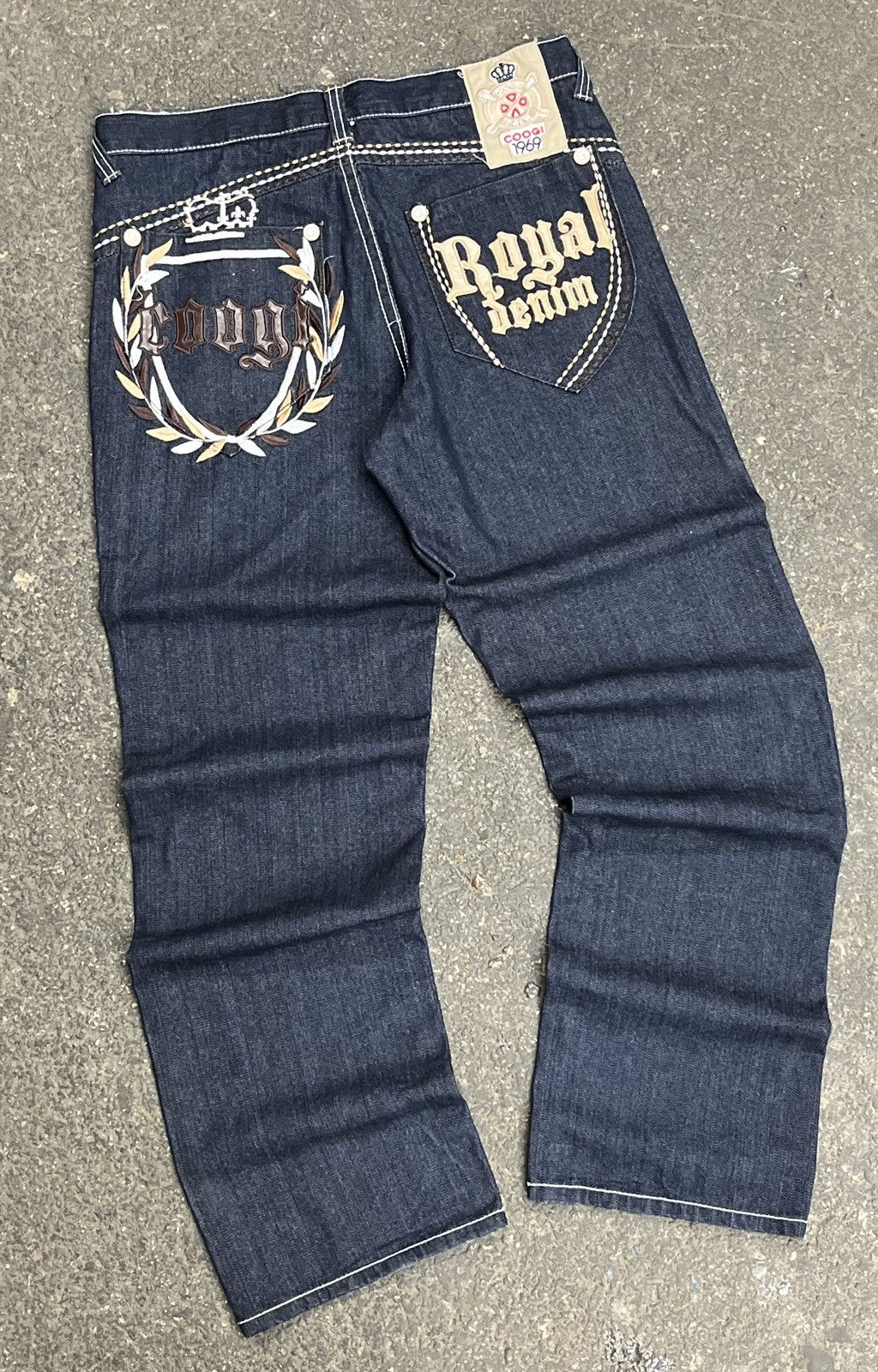 Coogi × Vintage Y2k baggy fit coogi embroidered denim hip hop skater hype Size US 34 / EU 50 - 2 Thumbnail