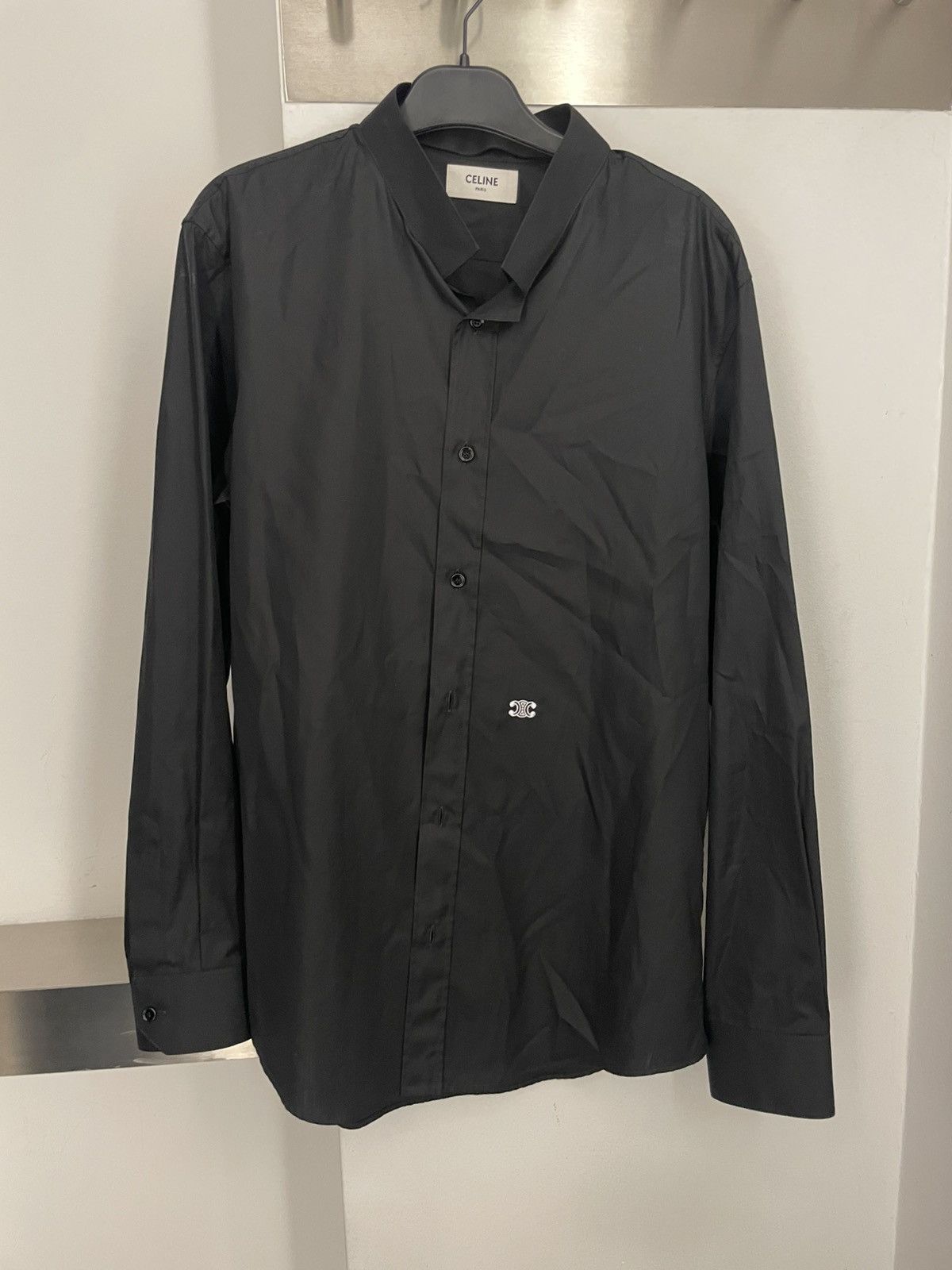Celine Loose shirt with inverted collar Size US M / EU 48-50 / 2 - 2 Thumbnail