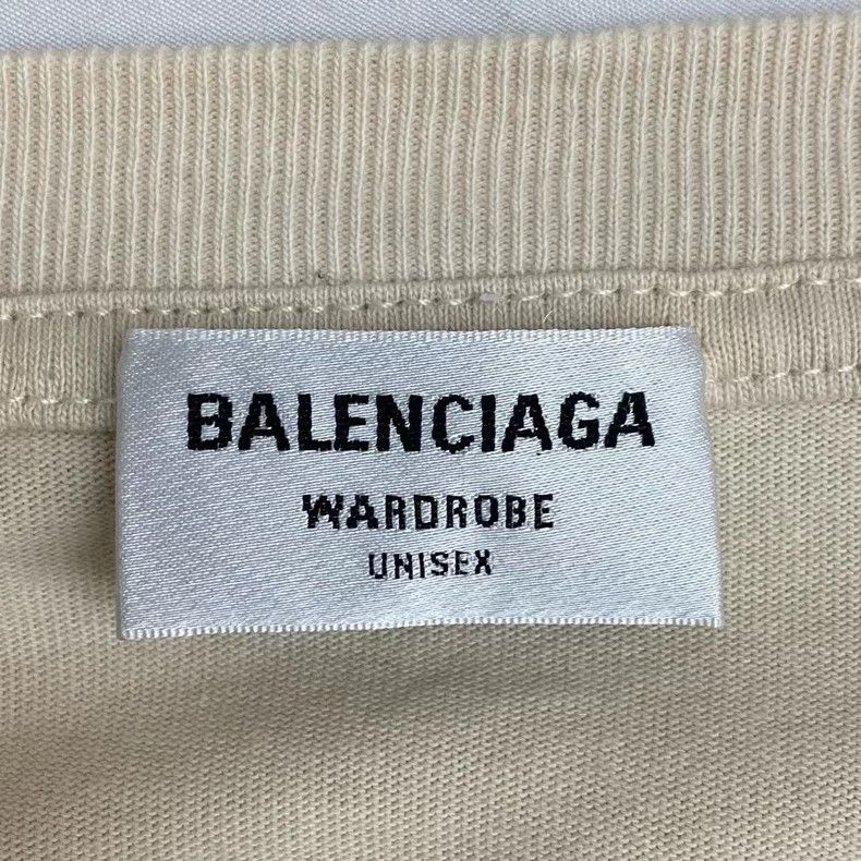 Balenciaga Balenciaga Milk Tea Wheatear Double B embroidery Short Slee Size US L / EU 52-54 / 3 - 3 Thumbnail