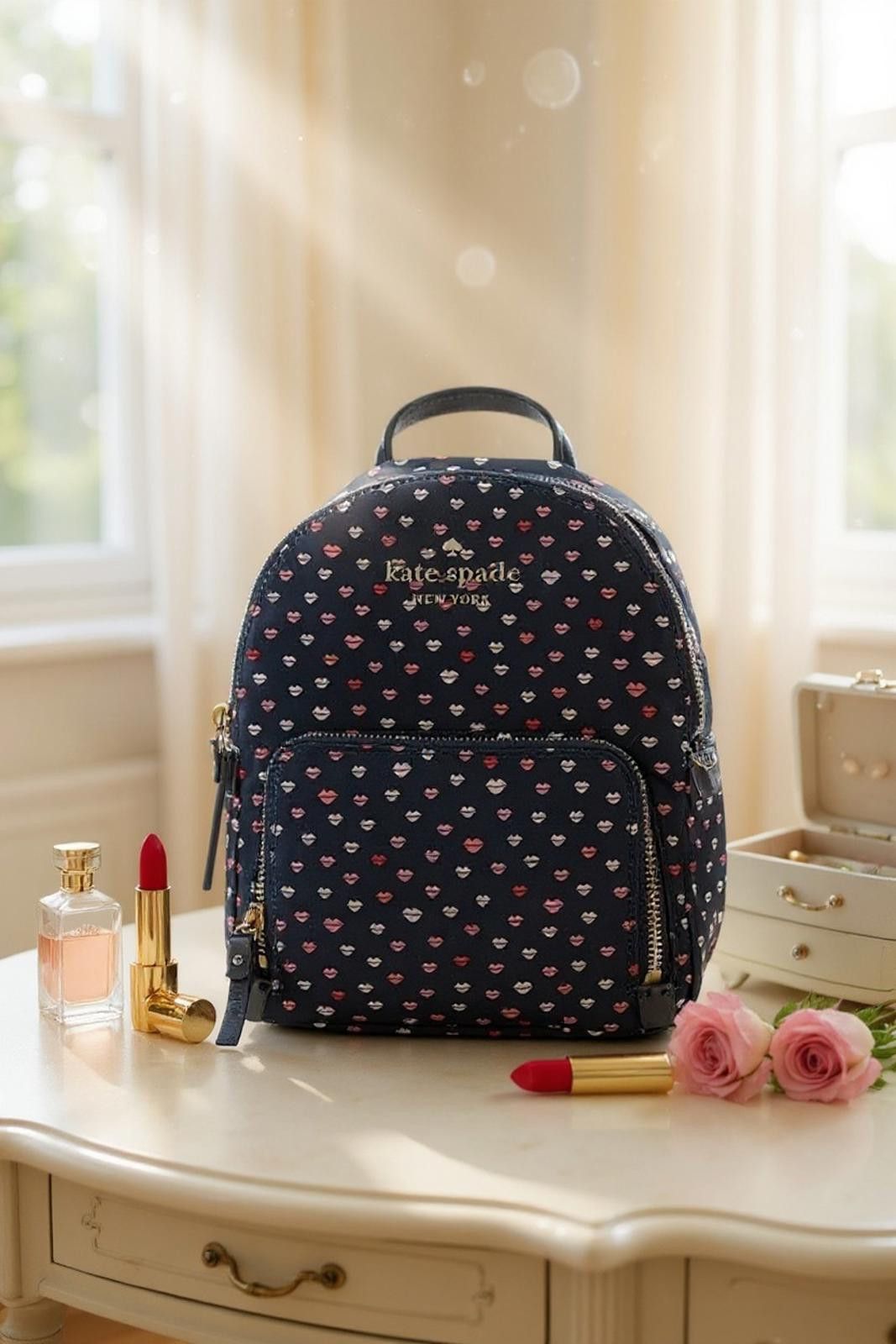 Other Kate Spade Watson Lane Hartley Lips Hearts Backpack - NWT Size ONE SIZE - 1 Thumbnail