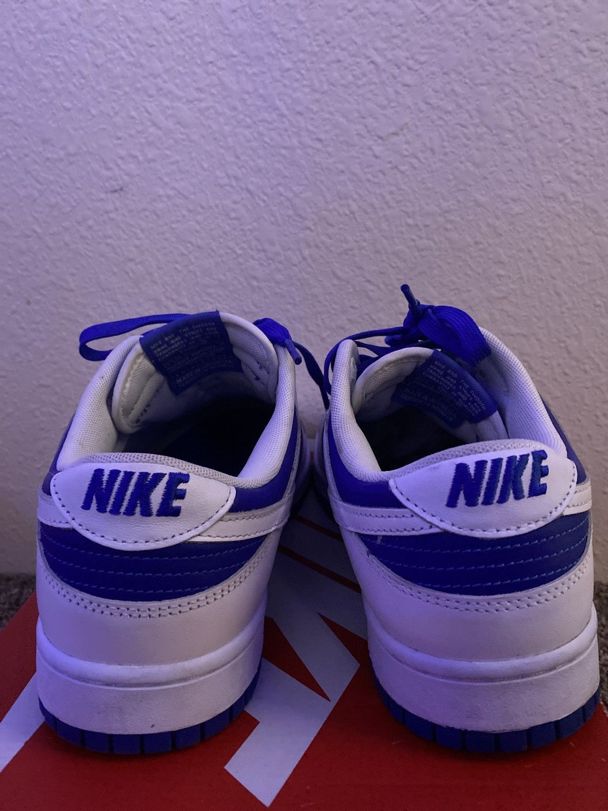 Nike Nike Dunk Racer Blue White Size US 10.5 / EU 43-44 - 4 Thumbnail