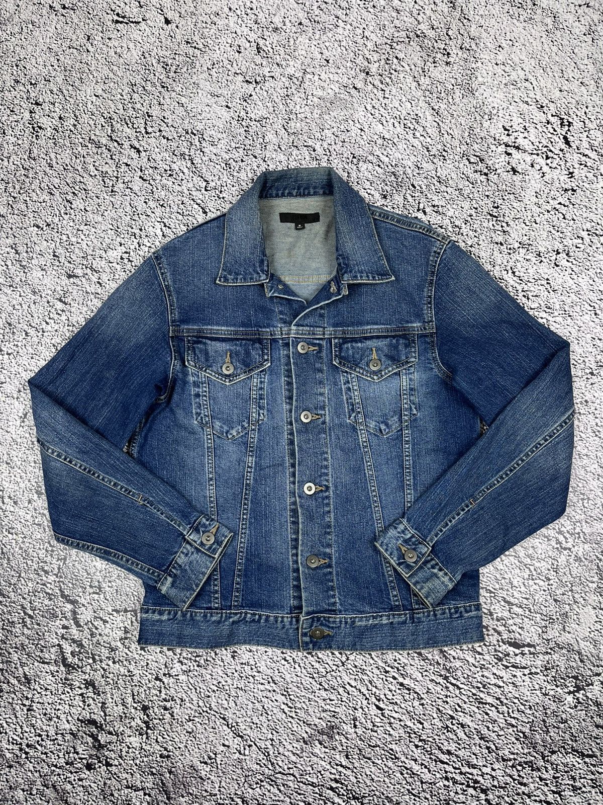 Uniqlo Vintage UNIQLO Denim Jacket Streetwear Size M / US 6-8 / IT 42-44 - 1 Thumbnail