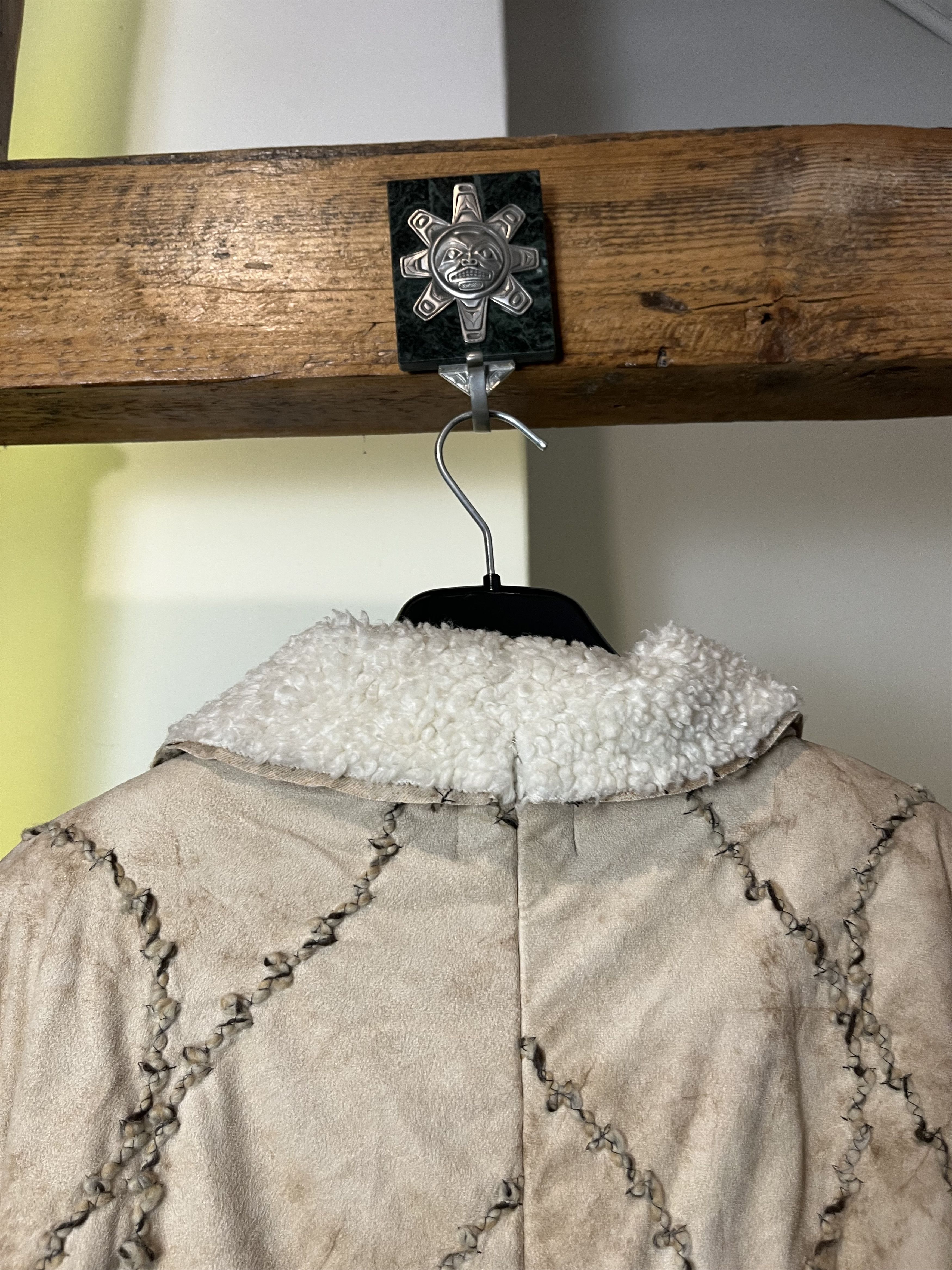 Other Vintage y2k Avant Garde Patchwork Sherpa Long Coat Size US M / EU 48-50 / 2 - 6 Thumbnail