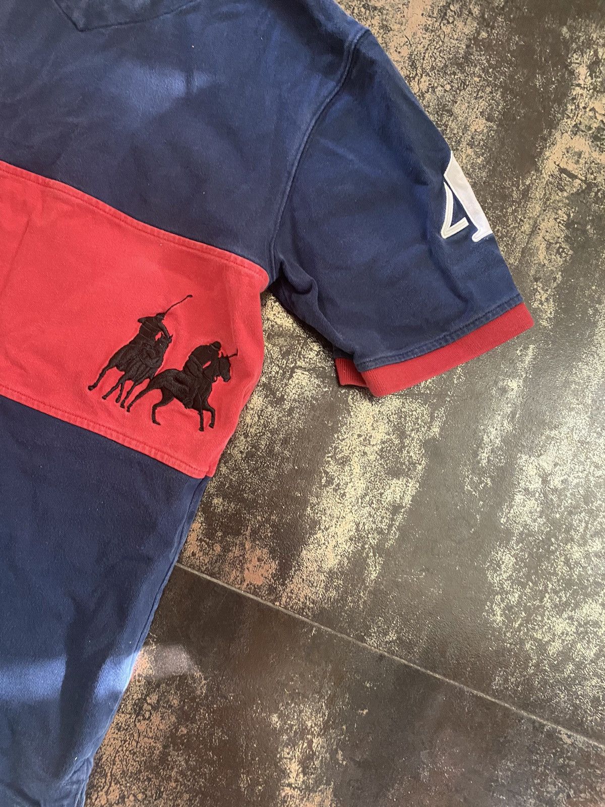 Polo Ralph Lauren × Vintage Polo Ralph Lauren style distressed rugby polo oversized Size US S / EU 44-46 / 1 - 9 Thumbnail