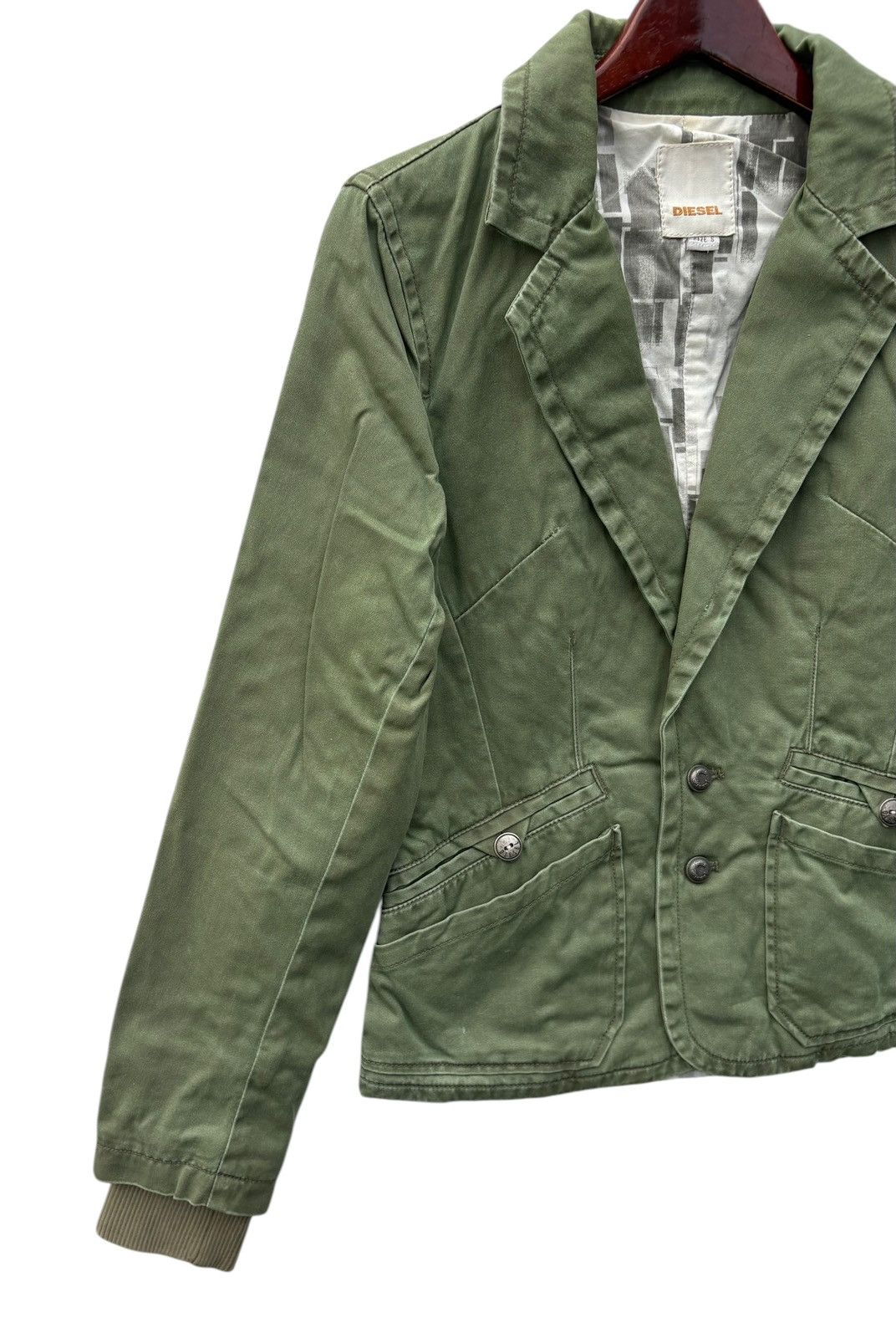 Diesel Diesel De-Arming Women’s Green Jacket Coat Size S / US 4 / IT 40 - 5 Thumbnail