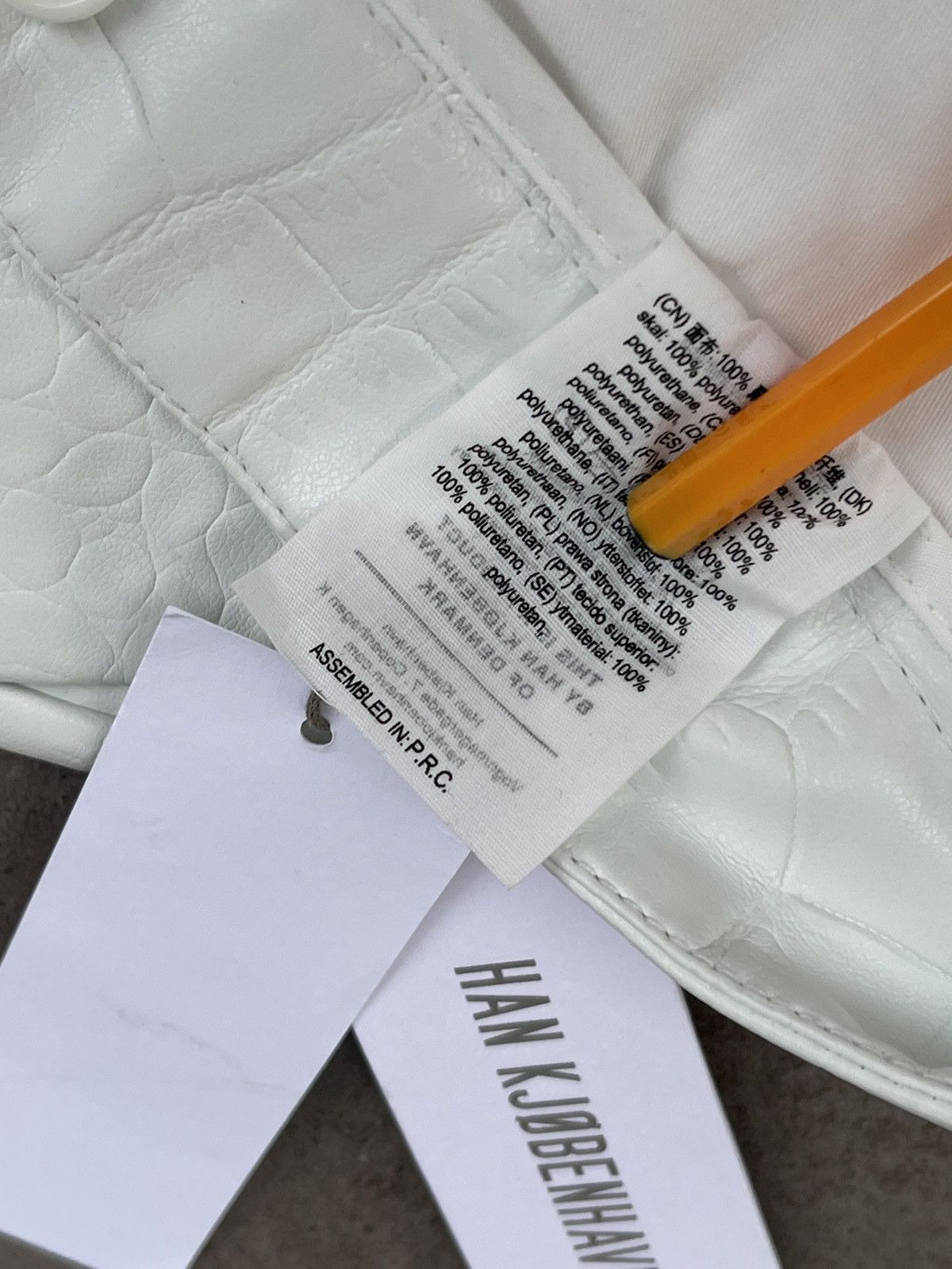 Han Kjobenhavn SS21 !DS! Han Kjobenhavn White Croc Suit Wide Leg Shorts Size US 32 / EU 48 - 24 Thumbnail