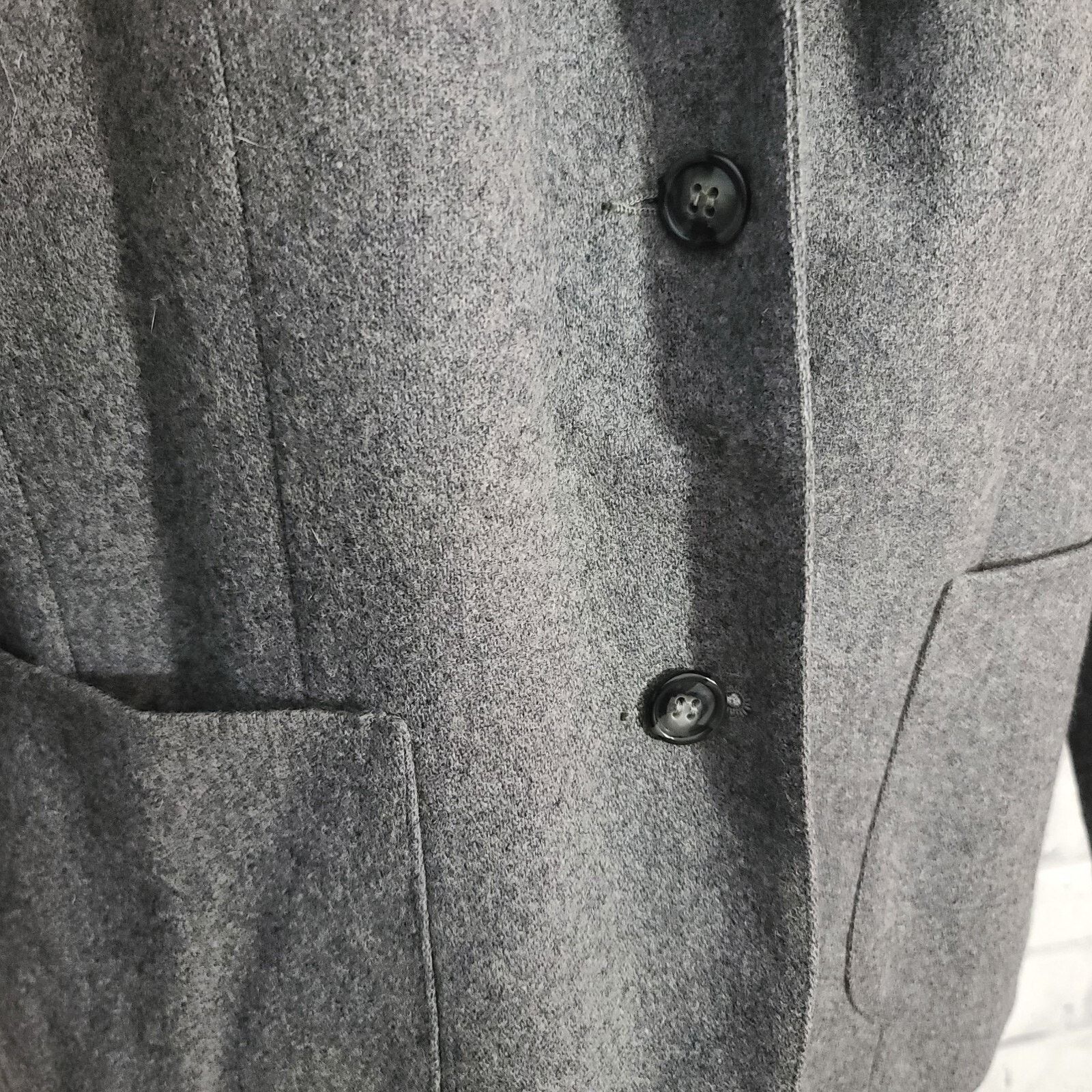 Other Vintage Union Made Prestige Of Boston Gray Wool Blazer, Sz 6 Size M / US 6-8 / IT 42-44 - 4 Thumbnail