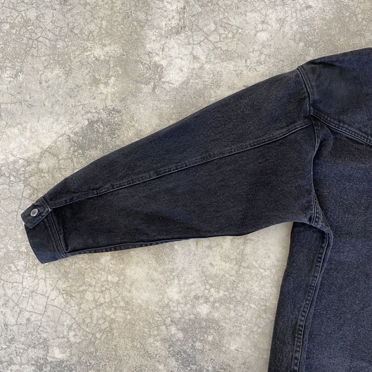 Levi's VTG 90’s Levis Silvertab Faded Black Thick Denim Shirt Size US M / EU 48-50 / 2 - 18 Thumbnail
