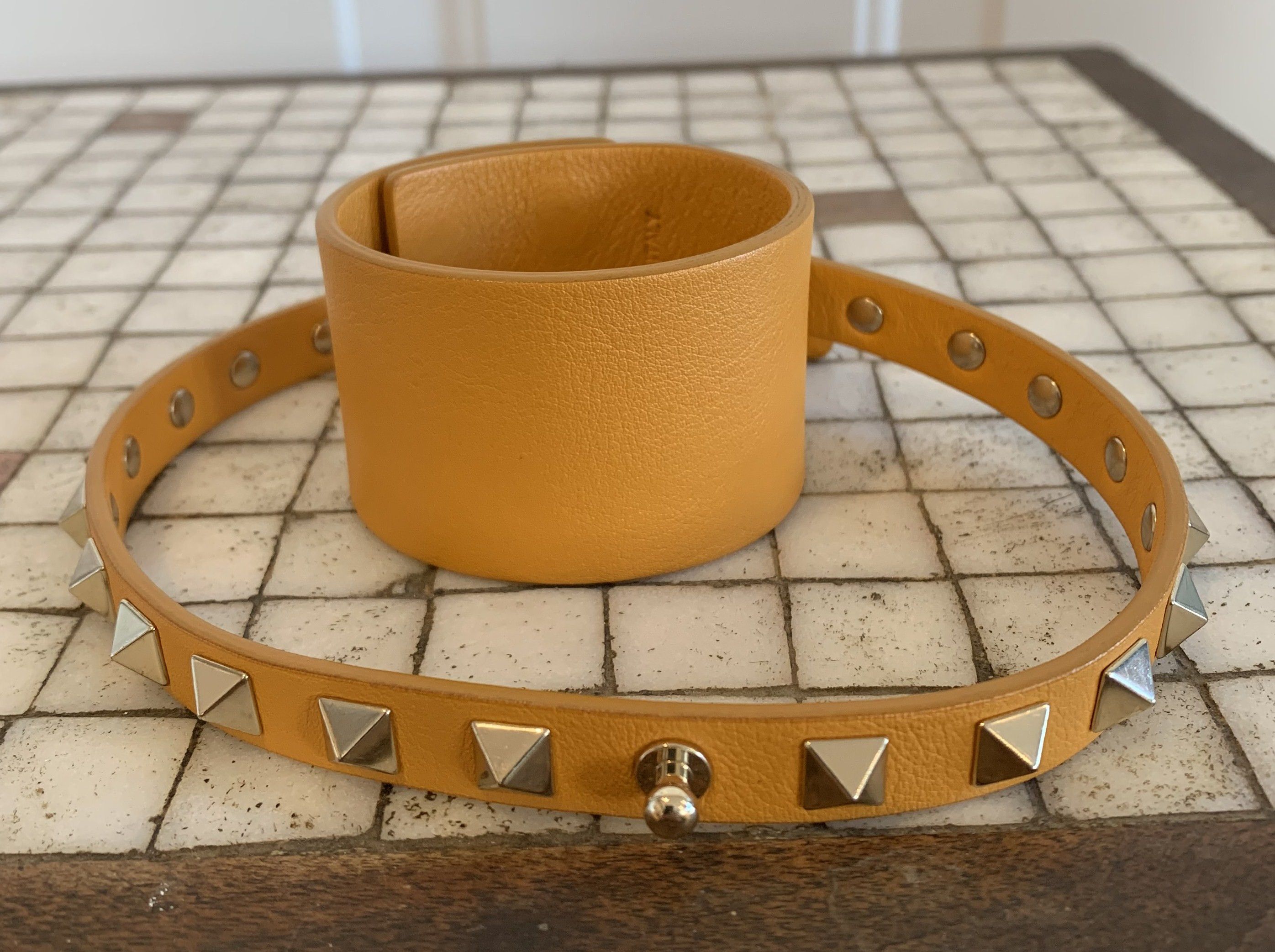 Valentino Valentino Studded Leather Wrap Bracelet Size ONE SIZE - 6 Thumbnail