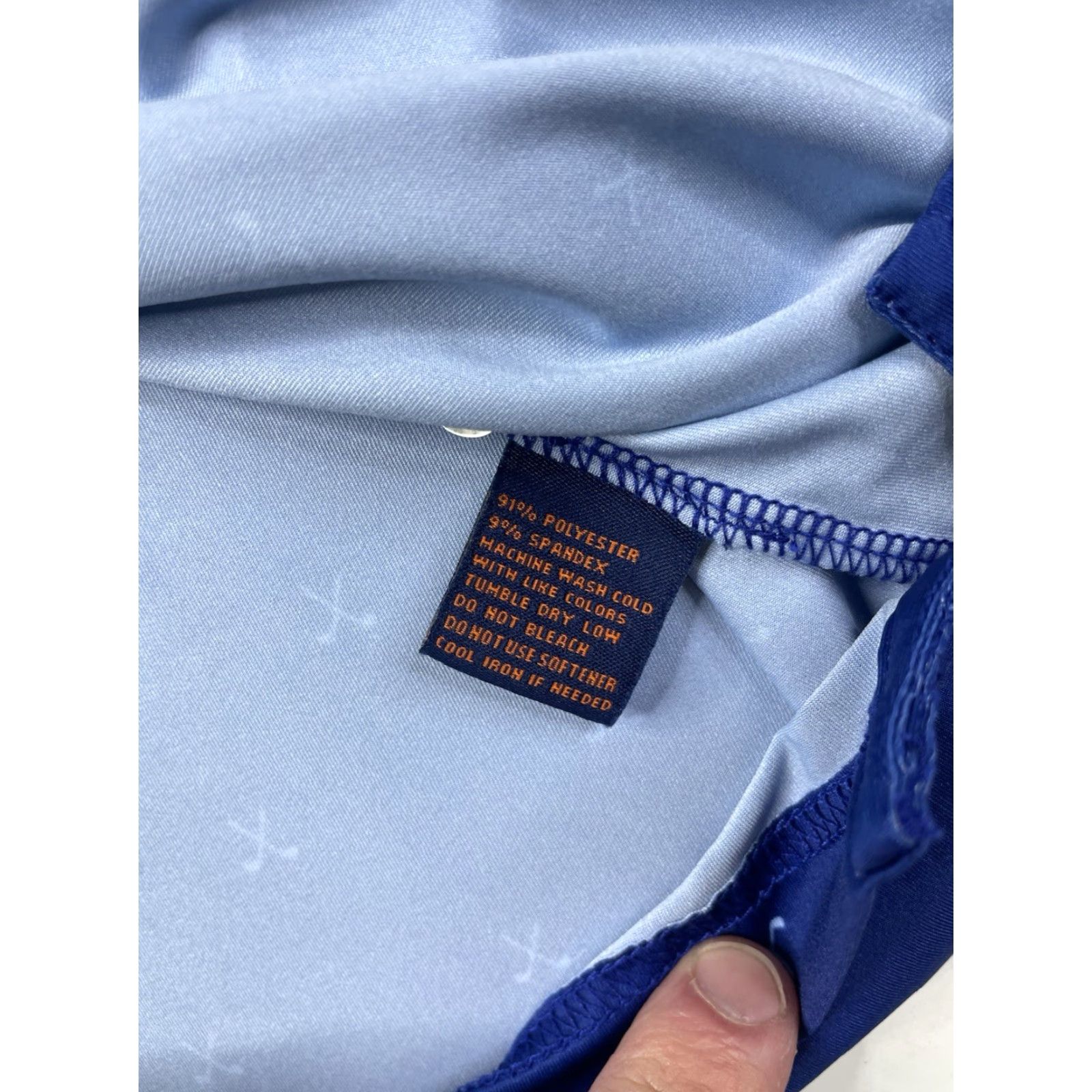 Vintage Donald Ross Polo Shirt XXL AOP Geometric Performance Blue Golf Sport Mens Size US XXL / EU 58 / 5 - 7 Thumbnail