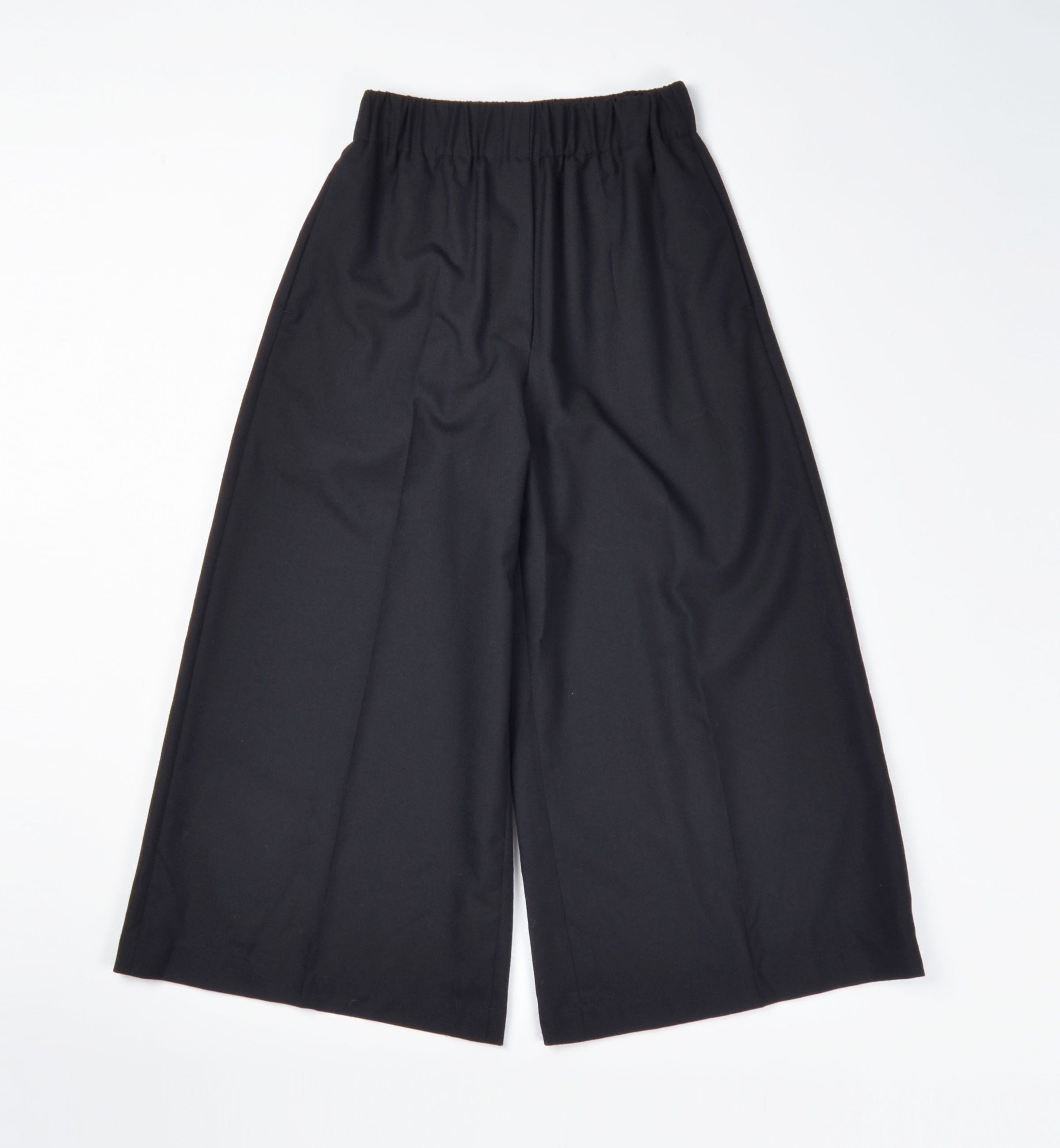 Loewe Loewe Black Wool Wide Leg Cropped Culottes Trousers Pants Size 24" / US 00 / IT 34 - 1 Thumbnail