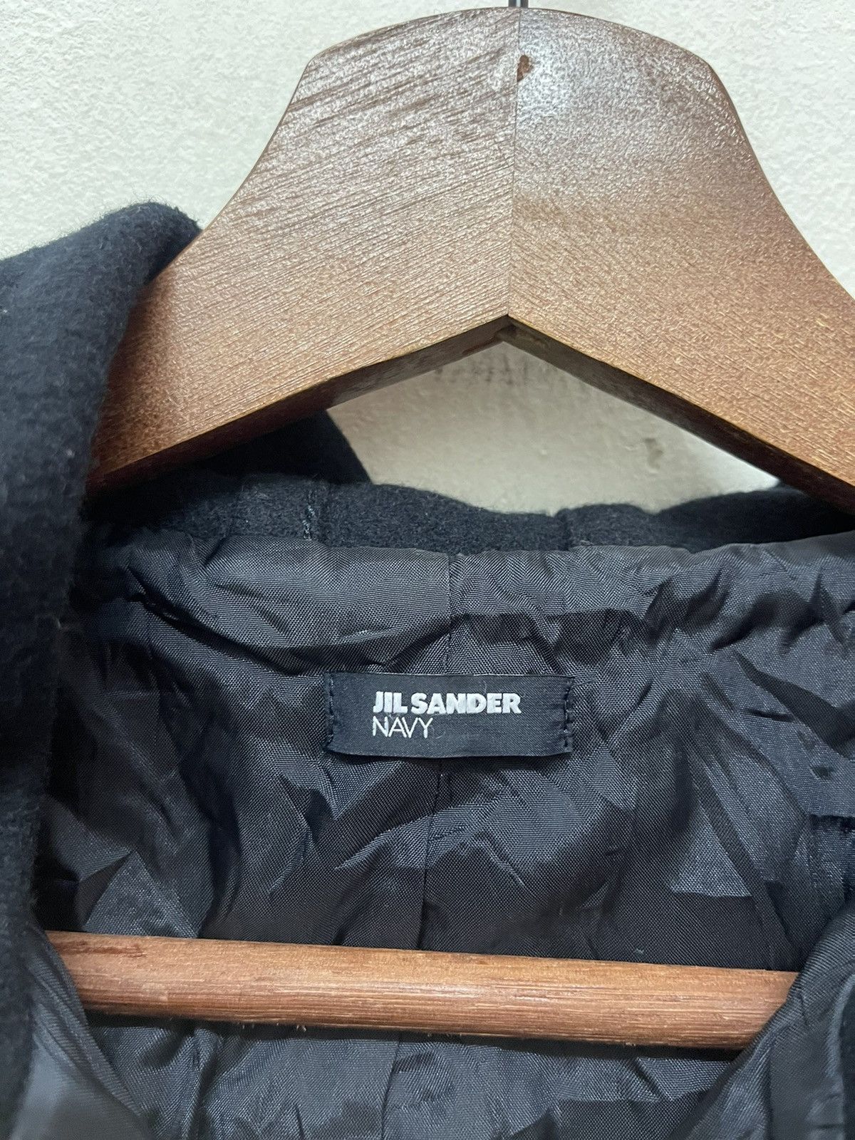 Jil Sander Jil Sander Navy Hoodies Wool Jacket Size XXS / US 00 / IT 34 - 3 Thumbnail
